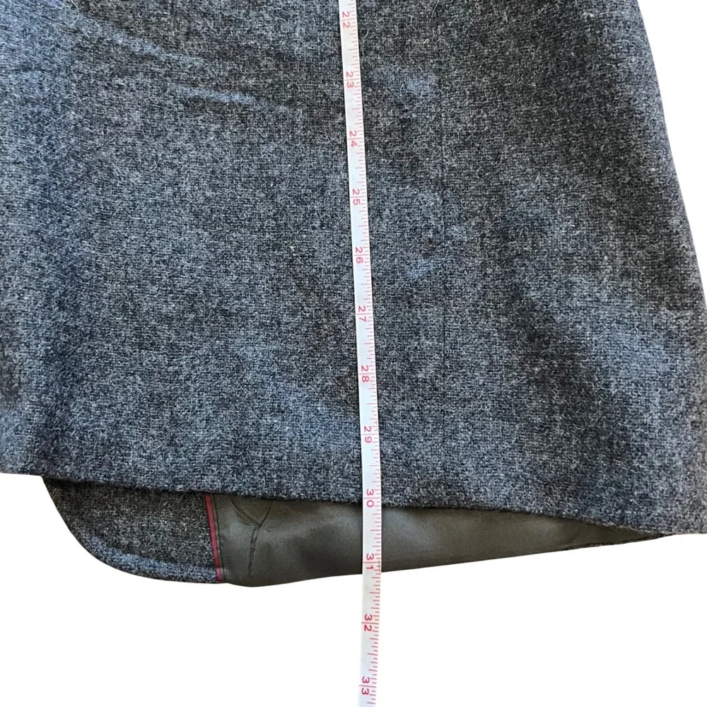 Evan-Picone Mens Gray 100% Pure Wool Tweed Blazer Sport Coat Made in USA 44-46